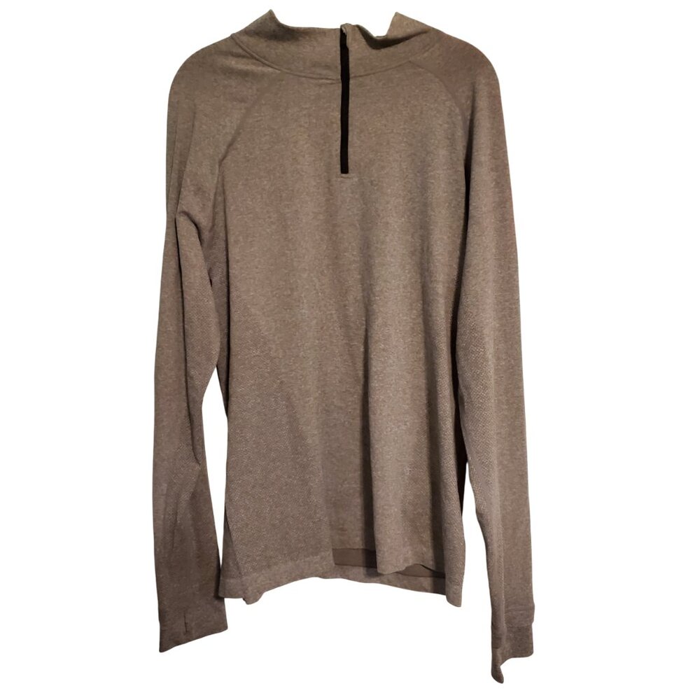 Fabletics Gray The Training Day Quarter Zip Long … - image 2